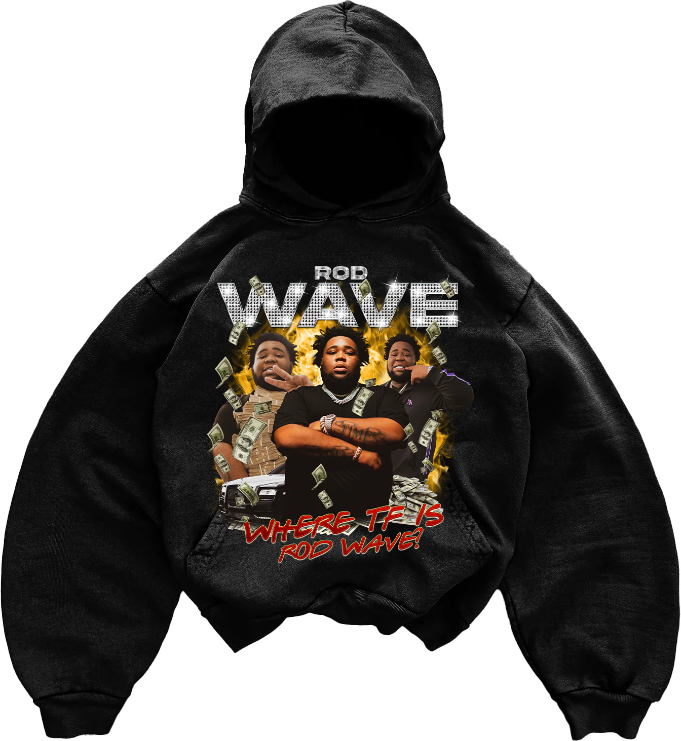 Rod Wave Women’s Black Hoodie Rod Wave Women’s Black Hoodie