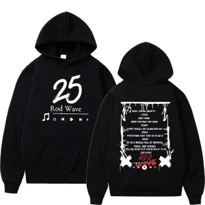 Rapper Rod Wave "25" Music Hoodie