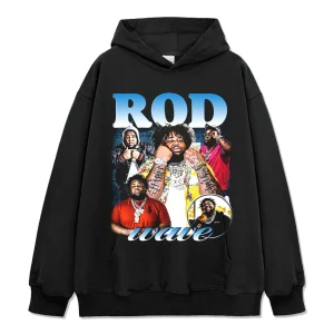 Rapper Rod Wave Hoodie Black