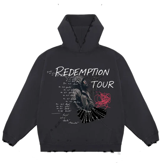 Rod Wave Redemption Tour Hoodie Black Rod Wave Redemption Tour Hoodie Black