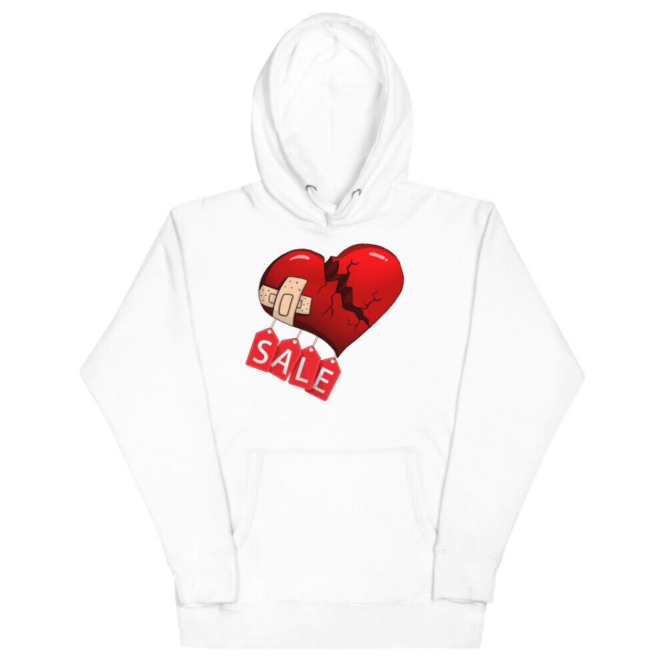 Heart For Sale rod wave white Hoodie Heart For Sale rod wave white Hoodie