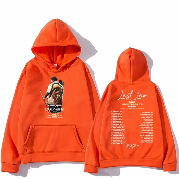 Rod Wave Orange Hoodie Rod Wave Orange Hoodie